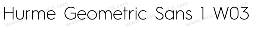 Hurme Geometric Sans 1 W03 Lt字体转换
